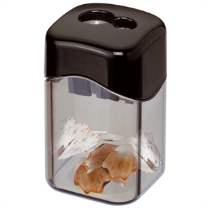 Aristo puntenslijper | tonmodel | zwart & transparant