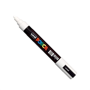 POSCA PC-3M verfmarker / wit / ronde punt / 0,9 - 1,3 mm