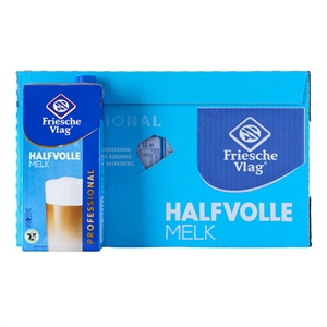 Friesche Vlag halfvolle melk / 1 liter / 12 stuks