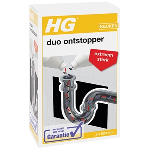 HG duo ontstopper / 2 x 500 ml
