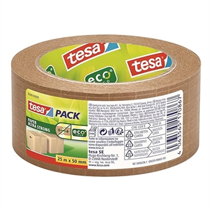 Tesa 56000-00000-00 Eco Ultra Strong verpakkingstape / bruin papier / 50 mm x 25 m