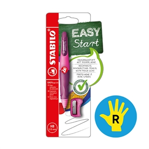Stabilo Easy Ergo vulpotlood / rechtshandig / roze/paars / 3,15 mm