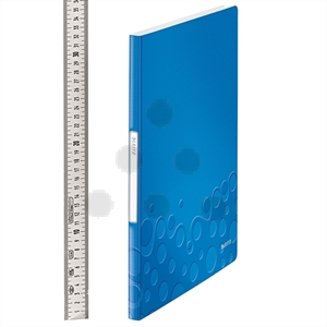 Leitz 4631 WOW showalbum / A4 / blauw metallic / 20 insteekhoezen
