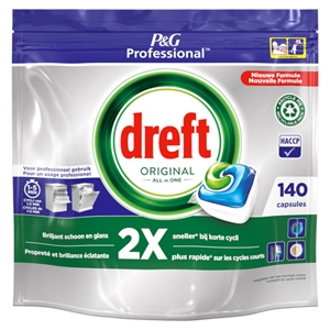 Dreft Professional All-In-One Original Vaatwastabletten / Regular / 140 tabs
