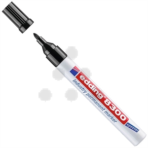 Edding 8300 industriële permanent marker / zwart / ronde punt / 1,5-3 mm