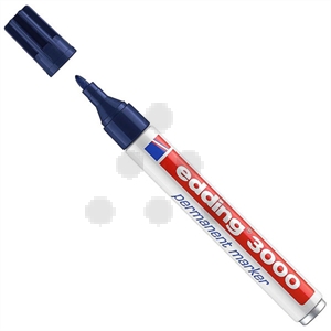 Edding 3000 permanent marker / staalblauw / ronde punt / 1,5 - 3 mm