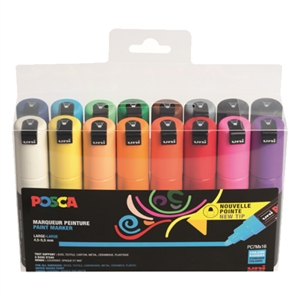 POSCA PC-7M verfmarkerset / 4,5 - 5,5 mm / rond / 16 stuks