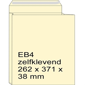 Raadhuis 309702-10 monsterzak / crème / zelfklevend / EB4 / 262 x 371 x 38 mm / 10 stuks