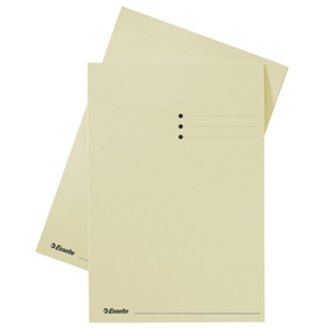 Esselte inlegmap / karton / lijnbedrukking / 10 mm overslag / A4 / crème / 100 stuks