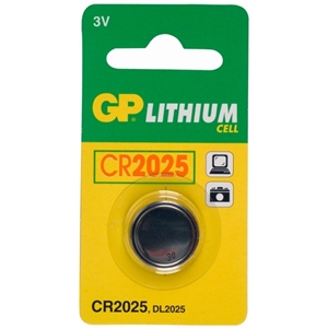 GP knoopcel batterij CR2025 / lithium / 1 stuk