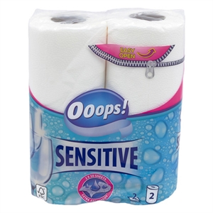 Ooops! Sensitive Keukenrol / 2-laags / 2 rollen / 50 vel