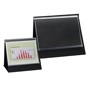 Rillstab 93205 tafelflipover / A4 liggend / kunststof / zwart / 20 hoezen