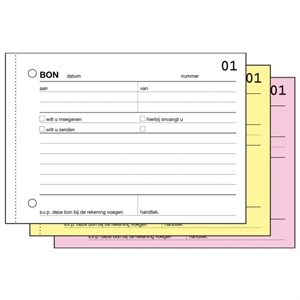 Sigel 40270 Expres bonboekje carbon / A6 liggend / 3 x 50 vel