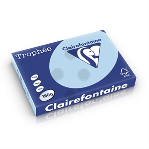 Clairefontaine papier / blauw / A3 / 160 gr. / 250 vel