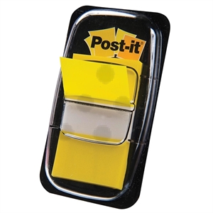 3M Post-it index / geel / 25,4mm x 43,2mm / 50 tabs