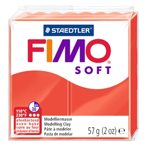 Fimo 8020-24 klei soft / Indisch rood / 57 gram