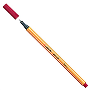 Stabilo fineliner point 88 / karmijnrood / 0,4 mm