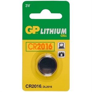 GP knoopcel batterij CR2016 / lithium / 1 stuk