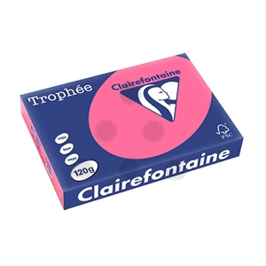 Clairefontaine papier / fuchsia / A4 / 120 gr. / 250 vel