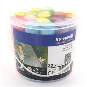 Kangaro stoepkrijt / gekleurd / 20 stuks