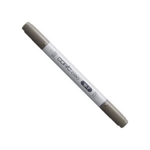 Copic W-7 Ciao marker / Warm Gray / penseel / beitel