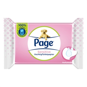 Page Vochtig Toiletpapier | Sensitive | 38 doekjes