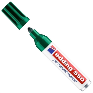 Edding 550 permanent marker / groen / ronde punt / 3-4 mm
