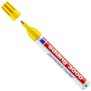 Edding 3000 permanent marker / geel / ronde punt / 1,5 - 3 mm