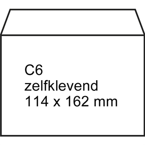 Raadhuis 201500-25 dienstenvelop / zelfklevend / C6 / 114x162mm / 25 stuks