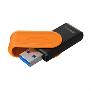 Kingston DataTraveler Exodia S USB 3.2-stick / 256GB / zwart/oranje