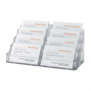 Sigel SI-VA138 visitekaarthouder / transparant / 8 vakken / tot 560 kaartjes