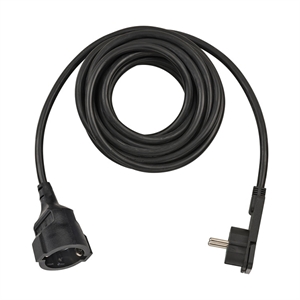 Brennenstuhl 1168980050 verlengsnoer met platte stekker / kunststof / 5 meter / zwart