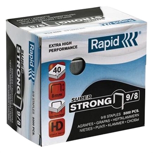 Rapid 9/8 superstrong nietjes gegalvaniseerd / tot 40 vel / 5000 stuks