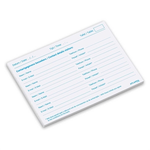 Jalema 2544000100 horecaregistratieformulier / A6 liggend / 100 vel / 2 stuks