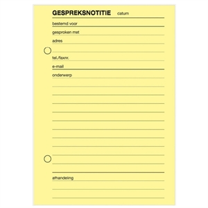 Sigel Expres gespreksnotitie / A6 / 100 vel