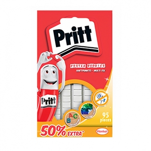 Pritt 2679464 Poster Buddies kleefpads / wit / niet-permanent / 95 stuks