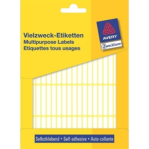 Avery Zweckform 3322 multifunctionele etiketten / wit / 37 mm x 5 mm / 1976 etiketten
