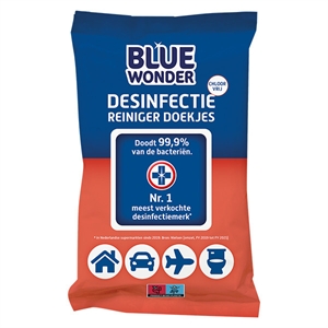 Blue Wonder Desinfectie doekjes / 72 stuks