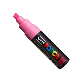 POSCA PC-8K verfmarker / neonroze / beitel punt / 8 mm
