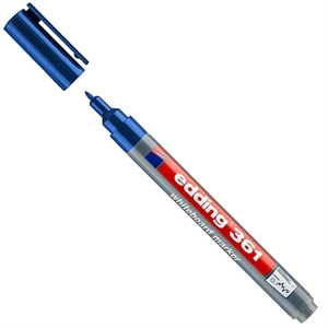 Edding 361 whiteboard marker / blauw / ronde punt / 1 mm