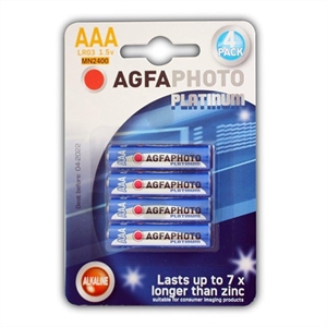 Agfaphoto batterij Micro AAA / LR03 / 4 stuks