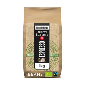 Douwe Egberts Espresso Dark Roast koffiebonen | Organic en Fairtrade | 1 kg