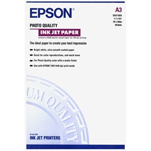 Epson S041068 fotopapier DIN / mat / A3 / 104 gr. / 100 vel