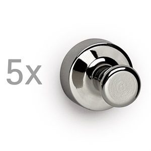 Maul kegelmagneet / nikkel / 12 mm / 5 stuks