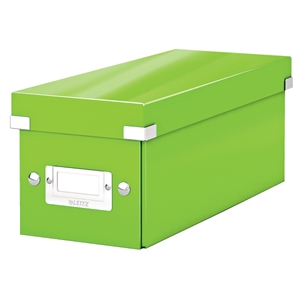 Leitz 6041 WOW CD-box / PP gelamineerd hardboard / groen