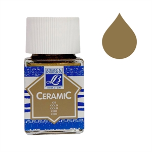 Lefranc Bourgeois Ceramic glas & porseleinverf 543 / gold / 50 ml
