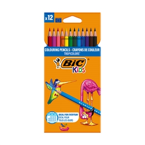 BIC Kids Tropicolors kleurpotloden / in etui / 12 stuks