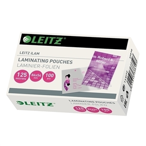 Leitz iLAM creditcard lamineerhoes / glanzend / 54 x 86 mm / 2x125 micron / 100 stuks