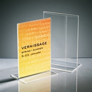 Sigel SI-TA226 folderhouder / A6 / acryl / transparant / 1 stuk