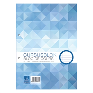 WORK 1000058103 cursusblok / A4 / gelinieerd / 100 vel / 1 stuk